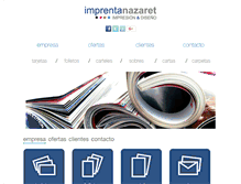 Tablet Screenshot of imprentanazaret.com